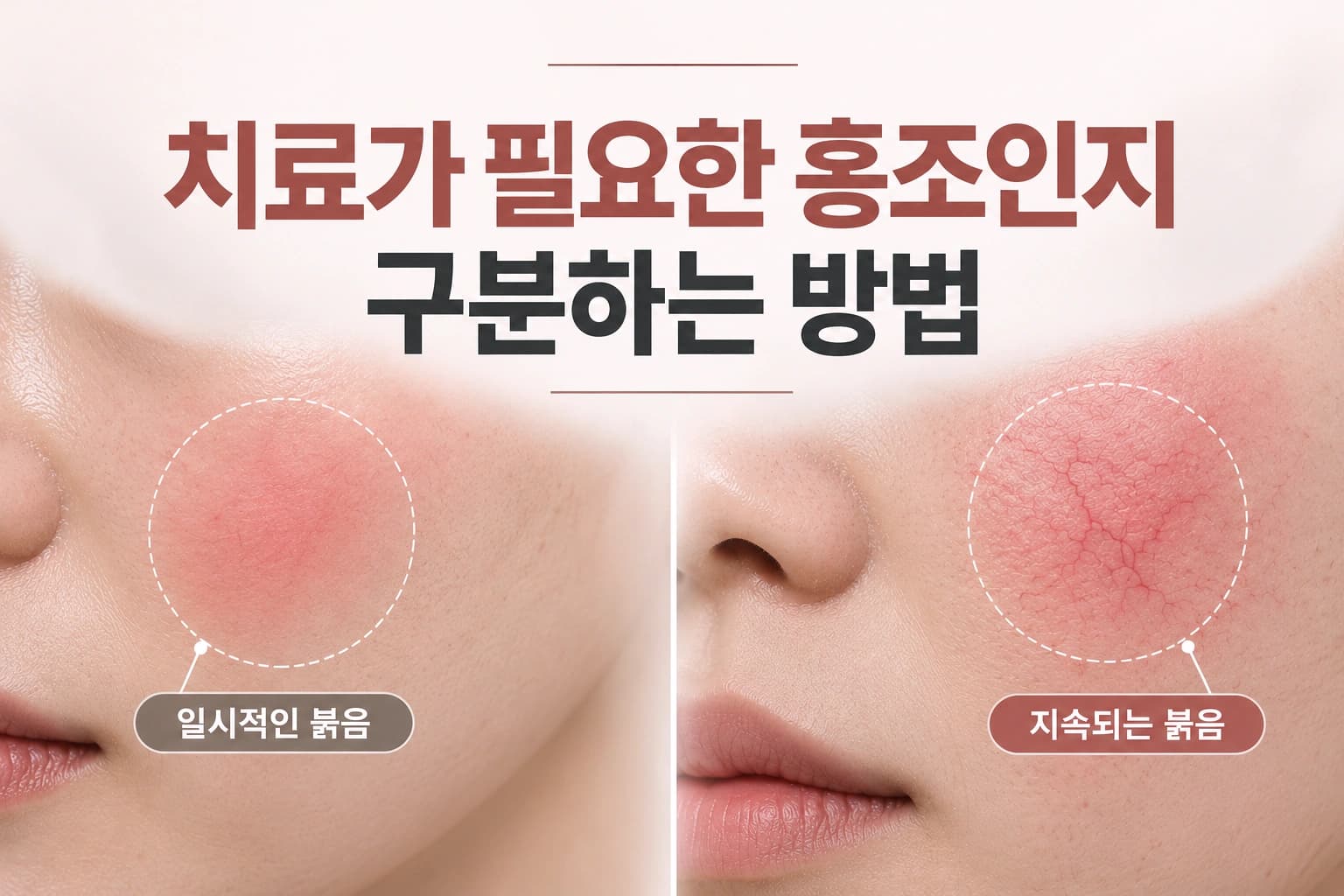 홍조 치료 레이저 원리와 효과, 치료 기준을 안내하는 컨텐츠