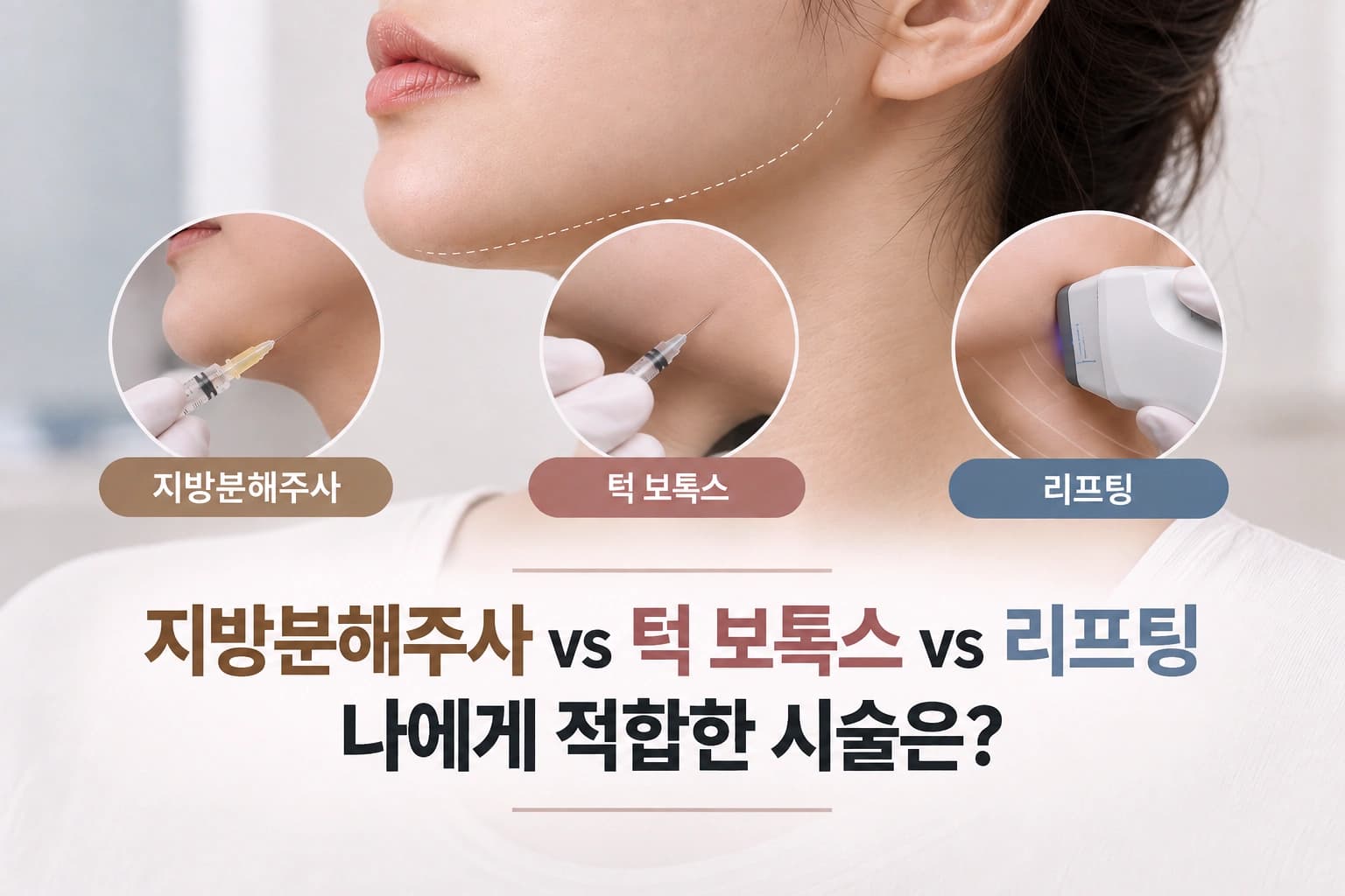 얼굴지방분해주사·턱 보톡스·리프팅의 작용 방식과 선택 기준을 안내하는 컨텐츠