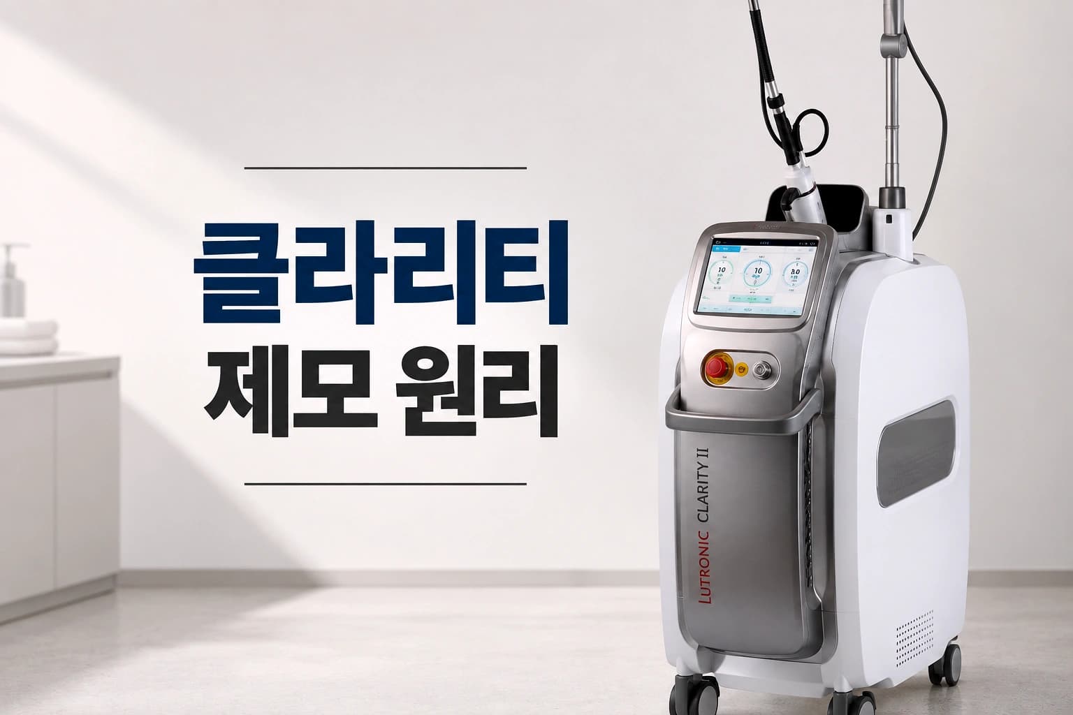클라리티 제모 레이저 장비와 제모 원리를 소개하는 콘텐츠 썸네일