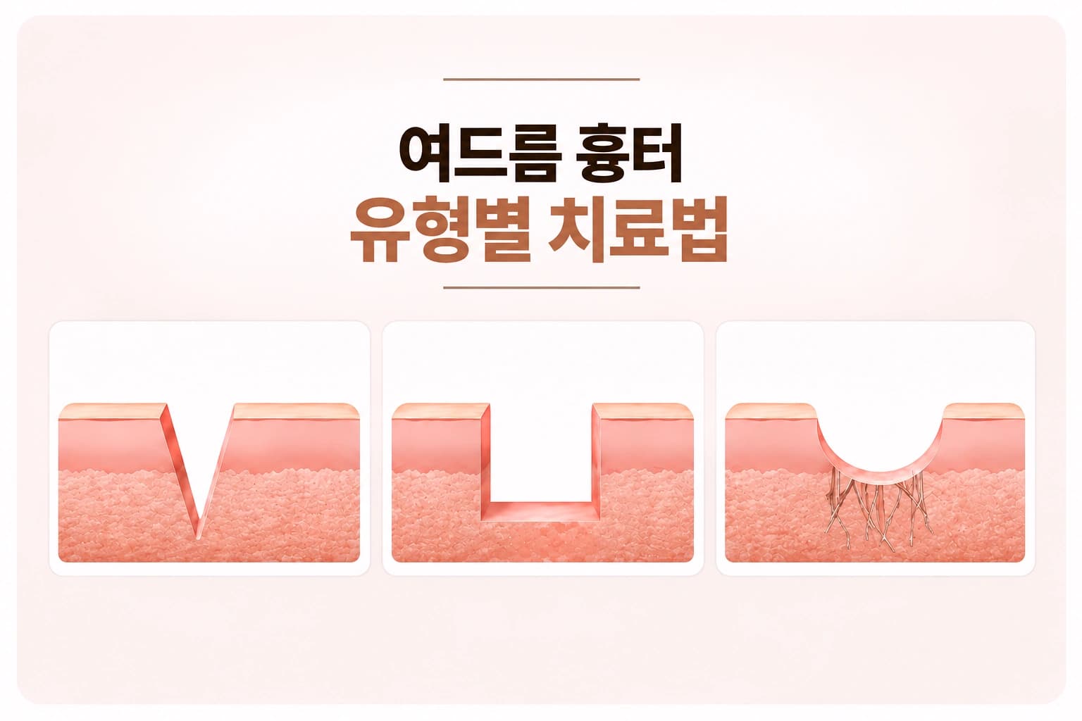 피부 여드름 흉터의 유형과 치료, 회복 기간을 안내하는 의료 컨텐츠